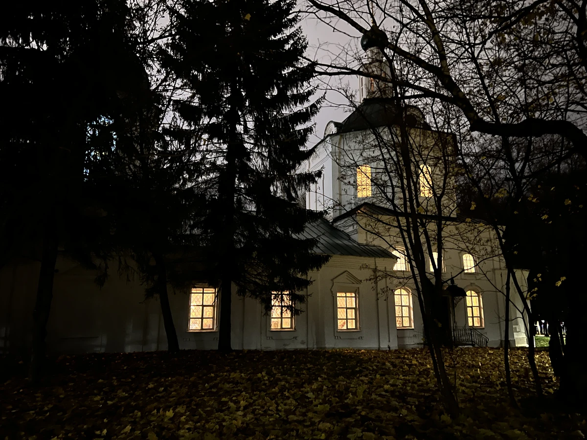 По таинственному парку Кулибина в темноте — фото 2