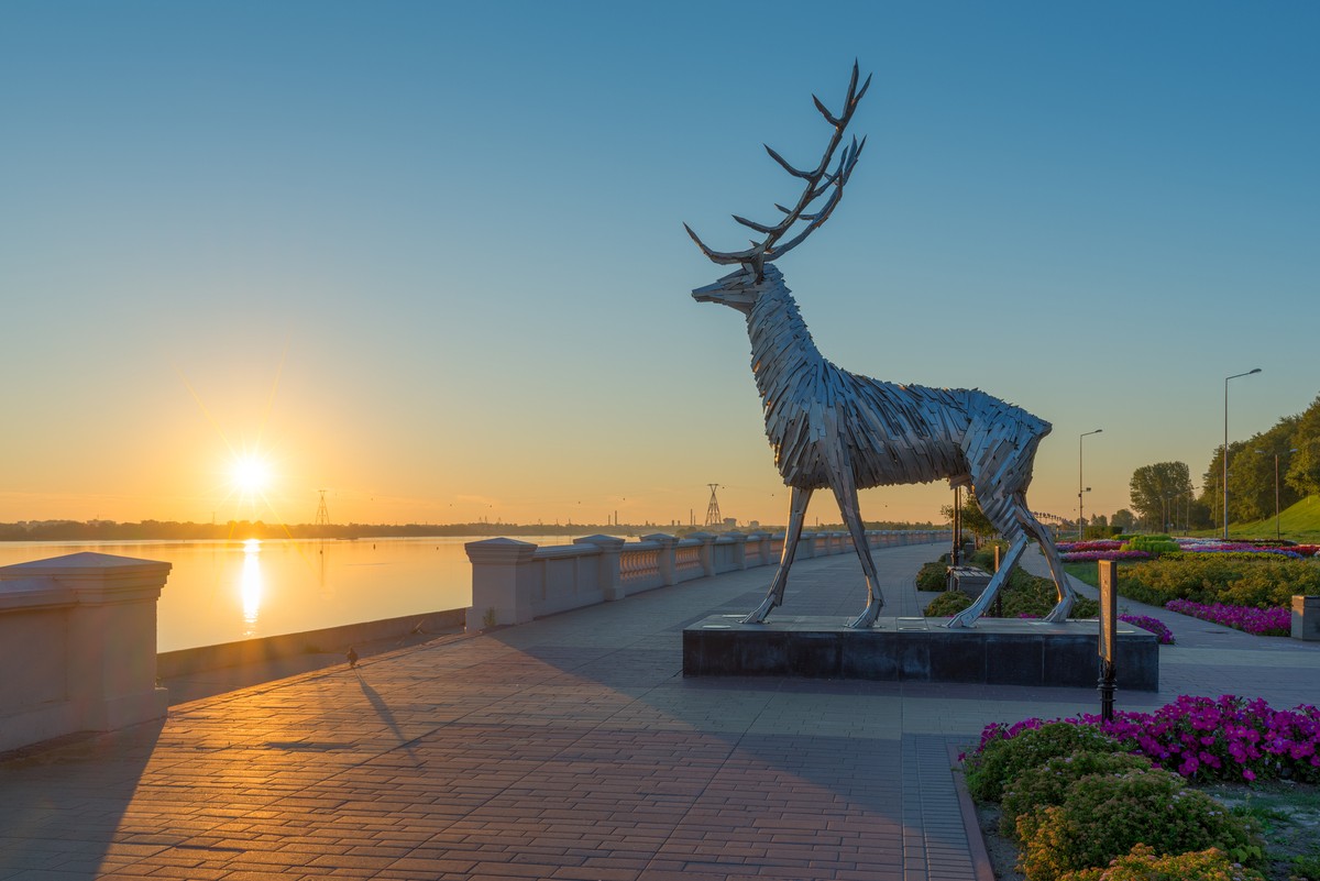 Огни ночного Нижнего Новгорода — фото 4
